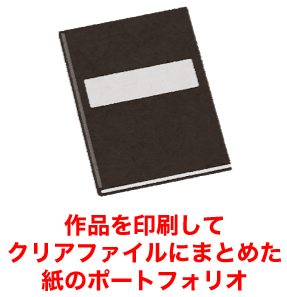 紙のポートフォリオ