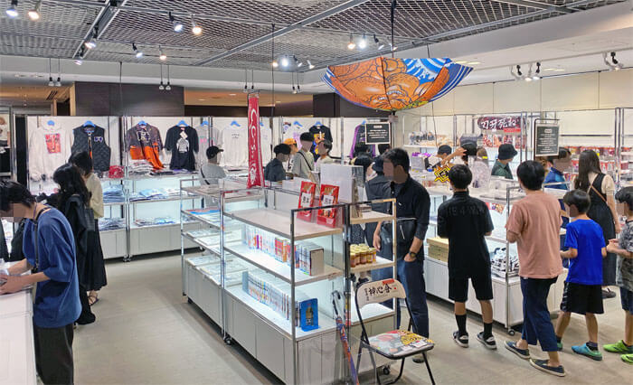 連載30周年記念 地上最強「刃牙展 ッ！」in 大阪のグッズ売り場