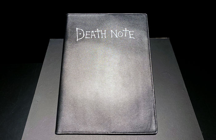 デスノートの原画展「DEATH NOTE EXHIBITION」in 大阪会場に展示されている「DEATH NOTE 」