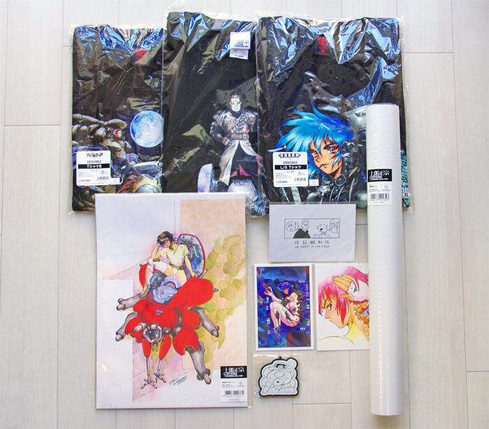 士郎正宗展 in 大阪の購入グッズの写真