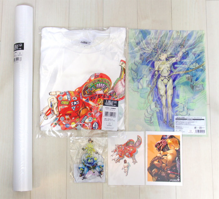 士郎正宗展 in 大阪の追加購入グッズの写真
