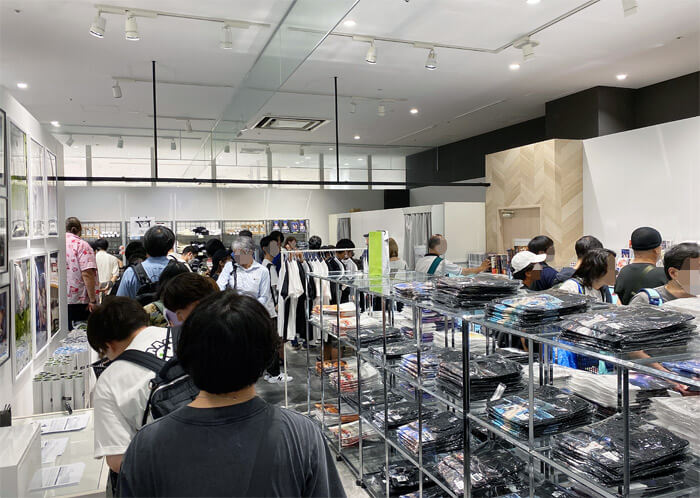 士郎正宗展 in 大阪のグッズ売り場の写真
